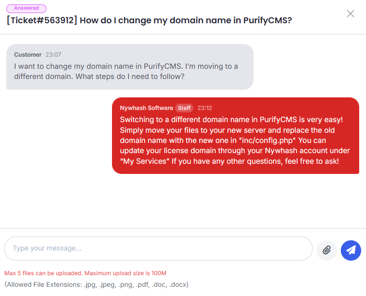 Yetkili cevap vermiş ticket